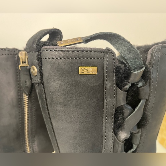 UGG SUVI WATERPROOF COLD RATED -32C/-26F SUEDE BOOTS BLACK US 6 /UK 4.5/EU 37 - Picture 8 of 15